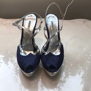 Miu Miu peep toe platform heels